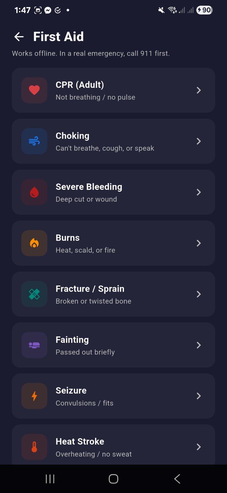 First aid