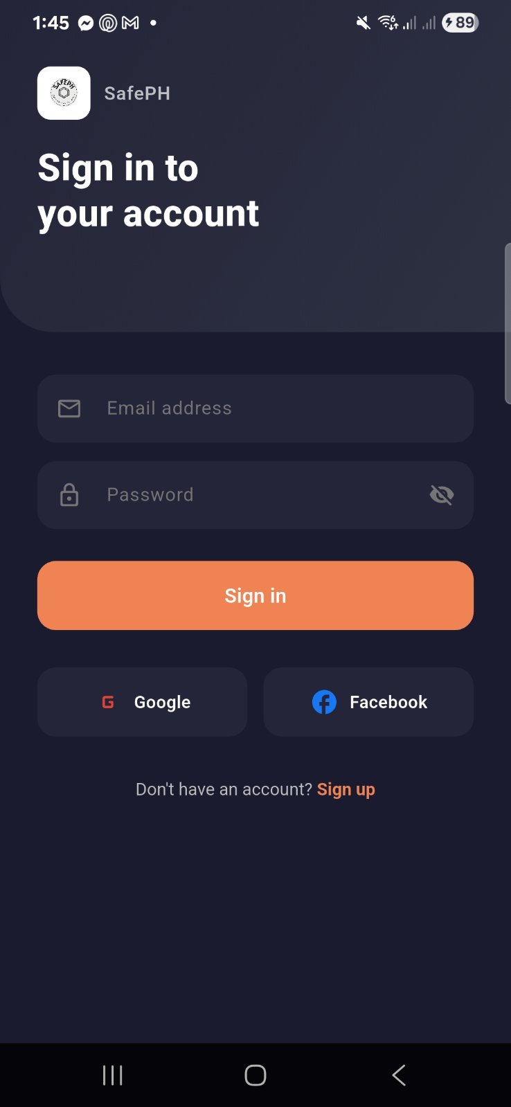 SafePH login